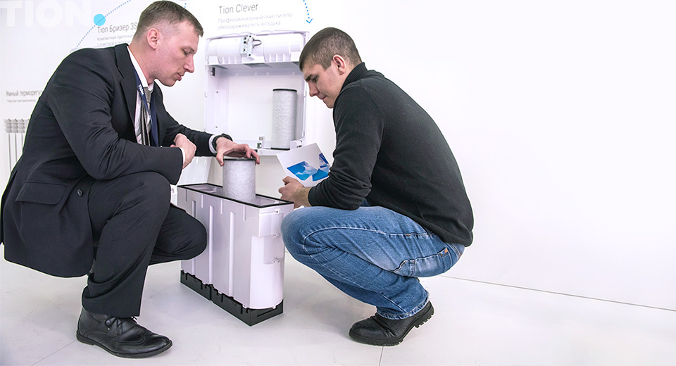 Демонстрация фильтров Tion Clever MAC