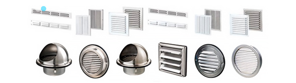 Типы монтажа вентиляционных решеток