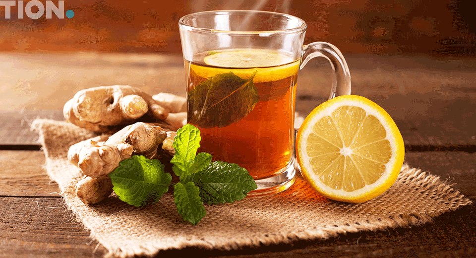 Имбирь, лимон и мята от головной боли